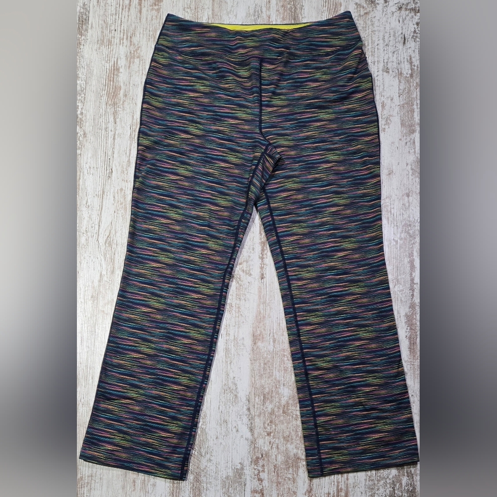 Lands' End Womens' Multicolor Patterned Yoga Pants